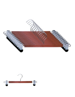 2000 Ganchos Para Pantalones Con Clips Antideslizantes Madera - Image 5